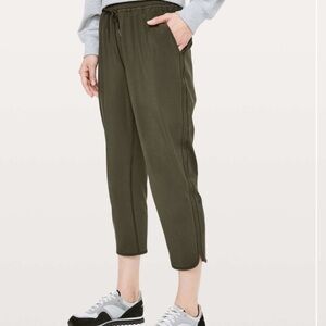 Lululemon Keep It Classic Crop Dark Olive